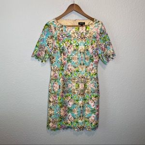 Tahari | Lace‎ Embroidered Dress w/ Lace Lining